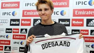 Martin Odegaard de 16 años fue presentado hace dos semanas en el Real Madrid.