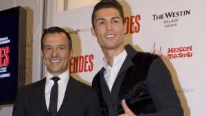 Jorge Mendes y Cristiano Ronaldo, el agente es claro sobre el tema del futbolistas. Foto cortesía goal.com