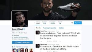Apenas culminó el juego del Real Madrid, curiosamente Piqué aparece comentando en Twitter.