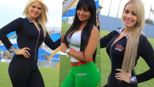 Los clásicos Marathón-Olimpia y Motagua-Real España estuvieron engalanados por estas bellezas.