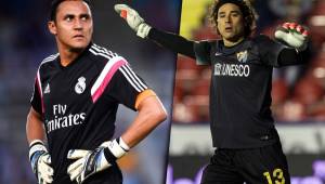 Keylor Navas y 'Memo' Ochoa pasar de brillar en el Mundial de Brasil a ser suplentes de lujo, pero no pierden la esperanza y trabajan al máximo esperando la oportunidad.