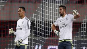 Keylor Navas y Kiko Casilla han demostrado ser grandes compañeros en las prácticas del Real Madrid.