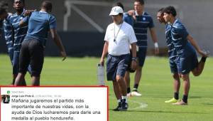 El entrenador de la Selección de Honduras, Jorge Luis Pinto, dejó bien trabajado al equipo nacional para el compromiso de este miércoles frente a Brasil en Rio.