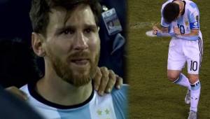Lionel Messi acabó totalmente destrozado al perder la final contra Chile.