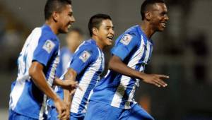 Dylan Andrade marcó el gol más importante para Honduras ya que abrió el camino al triunfo contra Trinidad y Tobago. Foto Neptalí Romero
