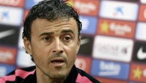 El DT del Barcelona, Luis Enrique hoy en conferencia de prensa. (Foto: EFE)