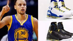 Así son los tenis actuales de Curry, estrella del vigente campeón de la NBA.