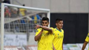 Jonathan Mejía marcó el tercer gol de su equipo en triunfo ante Almería.