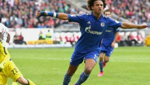 Bayern Munich's German midfielder Leroy Sane celebrates scoring the 7-0 goal during the German first division Bundesliga football match FC Bayern Munich v Schalke 04 in Munich, southern Germany on September 18, 2020. (Photo by CHRISTOF STACHE / AFP) / DFL REGULATIONS PROHIBIT ANY USE OF PHOTOGRAPHS AS IMAGE SEQUENCES AND/OR QUASI-VIDEO