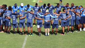 La Selección Sub-23 de Honduras que va a los Juegos Olímpicos de Río de Janeiro entrena con 24 jugadores en Comayagua. Foto Ronald Aceituno