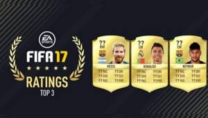 Cristiano Ronaldo, Lionel Messi y Neymar son los mejores jugadores del FIFA 17.