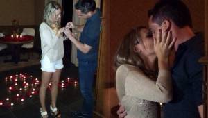 Portigliatti festejó su cumpleaños con una cena romántica a su novia y una proposición de matrimonio. Foto Facebook