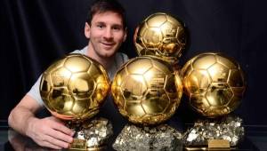 Messi, hasta hoy, es el único jugador que ha ganado cuatro balones de oro.