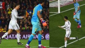 Cristiano Ronaldo celebró nuevamente con el 'calma, calma' que hace enardercer el Camp Nou.