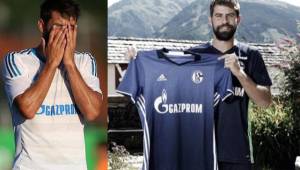 Coke disputó nada más unos minutos con la camiseta del Schalke, pues se fue lesionado.