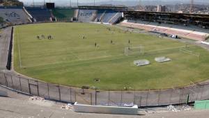 Así luce ahora mismo el estadio Nacional de Tegucigalpa. Olimpia y Motagua buscan darle una cara más moderna.