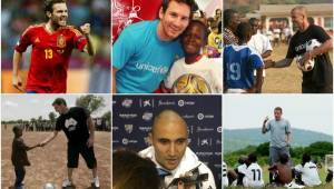 Los futbolistas que además de talento tienen un corazón solidario con los más necesitados.