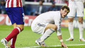 Así quedó Gareth Bale tras fallar el gol claro que tuvo en su poder.