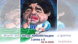 Diego Maradona ha sido uno de los hombres más odiado por los hondureños en los últimos días.