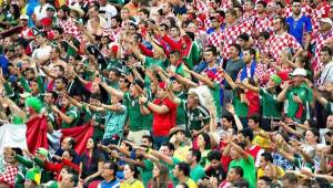 La afición de México también fue muy criticada por este mismo grito durante el mundial de Brasil 2014. FOTOS: Diario Récord de México.
