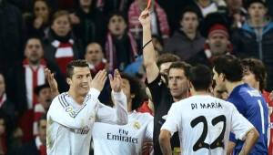 Cristiano Ronaldo había recibido roja hace ya casi un año ante el Athletic de Bilbao.