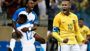 Alberth Elis y Neymar se verán las caras este miércoles en el Maracaná, solo uno avanzará a la final de los Juegos Olímpicos Río 2016. Foto DIEZ