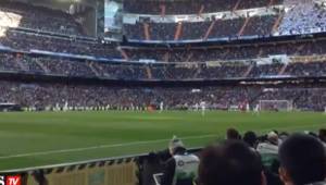 Tras el gol de Griezmann, todo el Bernabéu pidió la salida del presidente.