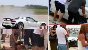 Paul Bailey, archimillonario británico, corría un rally en Malta a bordo de su Porsche 918 Spyder y al perder el control del auto, que iba a 330 km por hora, provocó este impresionante accidente al arrollar a 26 personas. Cinco están graves