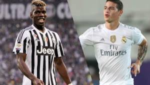 Pogba pasaría al Real Madrid y James a la Juventus, todo hoy son puros rumores.