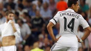 Chicharito Hernández está teniendo poca participación en el Real Madrid.