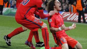 David Luiz festejó su gol ante Chelsea a todo pulmón, su tanto obligó al alargue y allí PSG consiguió una heroica clasificación. Foto AFP
