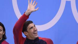 Michael Phelps conquistó la medalla de oro el sábado en los relevos 4x100.