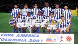Esta es la Selección de Honduras que participó en la Copa América de 2001. Foto DIEZ.