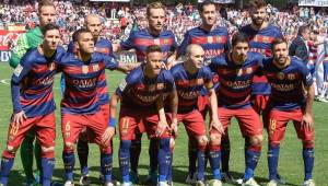 Este es el 11 de gala del Barcelona que jugó el último partido de Liga. Foto EFE.