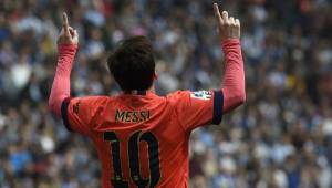 Messi fue autor hoy de un gol ante el Espanyol.