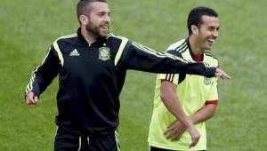 Jordi Alba apenas jugó minutos en el partido de España rumbo a la Euro 2016.