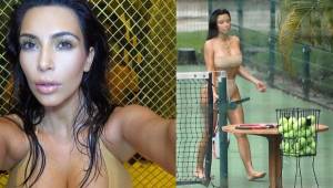 La hermana mayor de las Kardashian mostró una imagen en la que se le puede observar jugando al tenis con su amiga alemana, Jasmine Sanders.