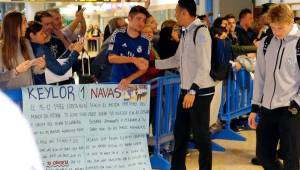 Keylor Navas agradeció al joven por el detalle. (FOTO: Cortesía Real Madrid)