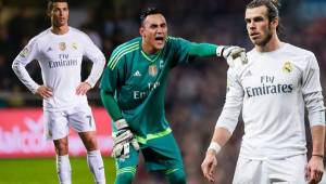 Cristiano Ronaldo, Keylor Navas y Gareth Bale, algunas de las bajas del Real Madrid ante Sevilla.
