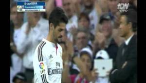 Isco salió muy emotivo por el mensaje y ovación de la afición del Real Madrid.