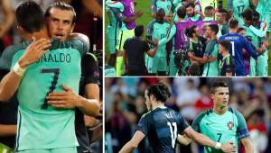 Cristiano Ronaldo abrazó a Gareth Bale, habló con él algunos minutos y lo felicitó por su gran trabajo. Se despidieron y Bale va de vacaciones, mientras CR7 a la final.
