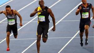 Gran victoria del corredor jamaicano Usain Bolt, en los 100 metros planos.