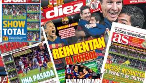 Las portadas de España que ha puesto de acuerdo a toda la prensa deportiva la genialidad de Messi.