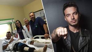 Luis Garrido, junto a los médicos que lo operaron le mandó un mensaje de agradecimiento al cantante J Balvin.