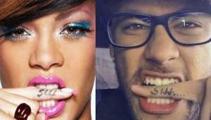 Ahora, Neymar se ha sumado al estilo que marcó Rihanna con un tatuaje en el dedo índice.