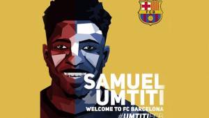 Samuel Umtiti llega al Barcelona procedente del Lyon de Francia.