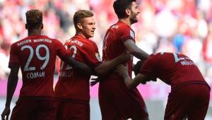 Los jugadores del Bayern comenzaron ganando, pero luego se deshinflaron. Foto AFP.