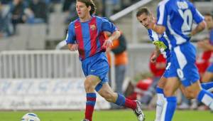 Lionel Messi, en su primer partido en Liga de España con el Barcelona. (FOTO: Cortesía)