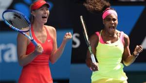 Serena Willams luchará por su sexta corona australiana este sábado ante la rusa María Sharapova. Foto AFP