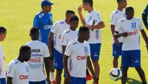 El primer entrenamiento de Honduras se ha llevado a cabo en el estadio Olímpico. Foto Delmer Martínez